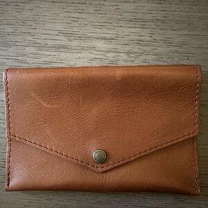Portland Leather Envelope Wallet Brown Leather New Slightly Imperfect